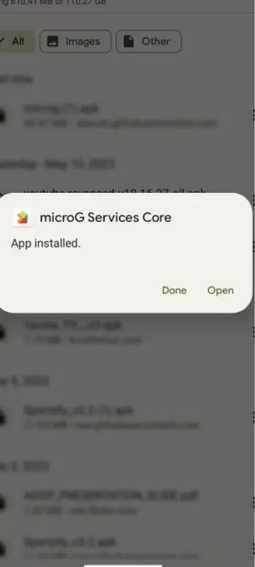 install ReVanced MicroG which allows the usage of Google Play services, 